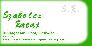 szabolcs rataj business card